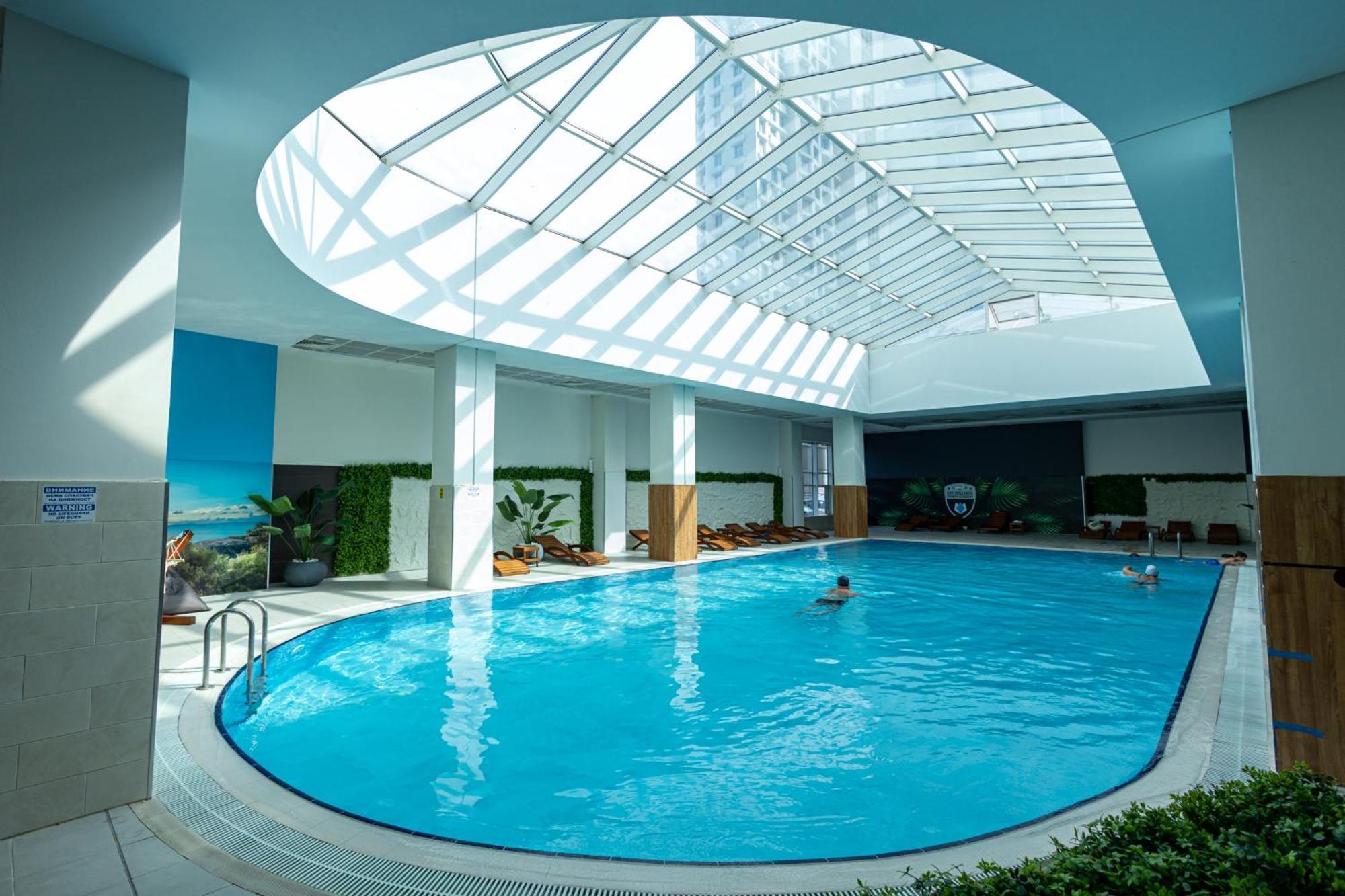 19Th & 18Th Floor Secure Apartments With Pool & Fitness & Parking Included In Price Skopje Exterior photo